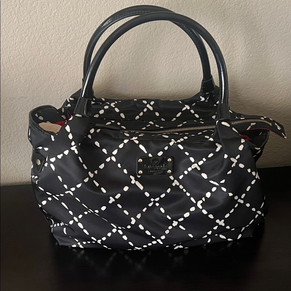 Kate Spade Black and White Baby Bag